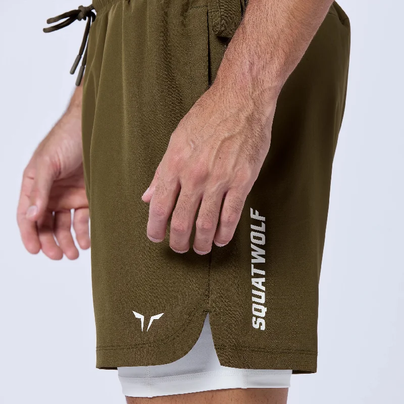 Essential 5"" Pro 2-In-1 Shorts - Dark Olive