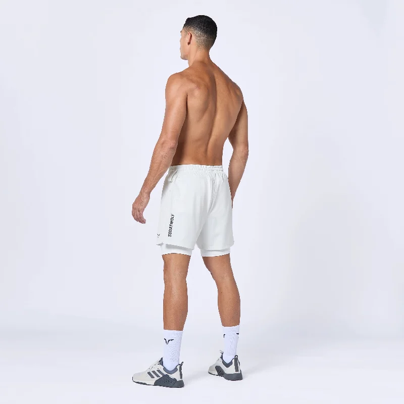 Essential 5"" Pro 2-In-1 Shorts - Pearl White