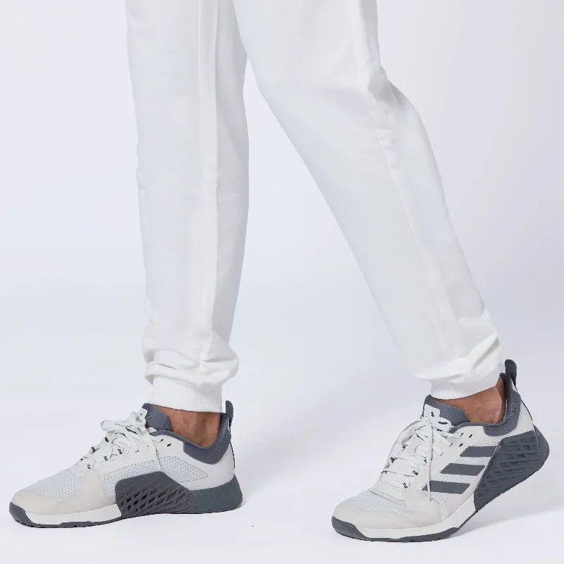 Essential Tapered Joggers - Pearl White