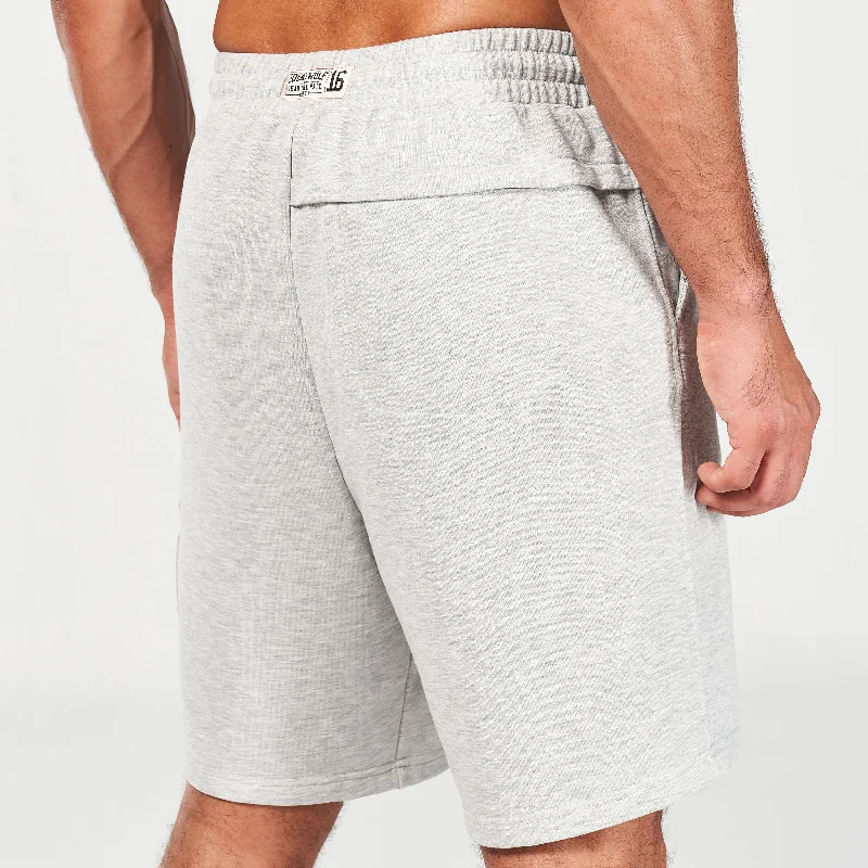 Golden Era New Gen Jogger Shorts - Light Grey Marl