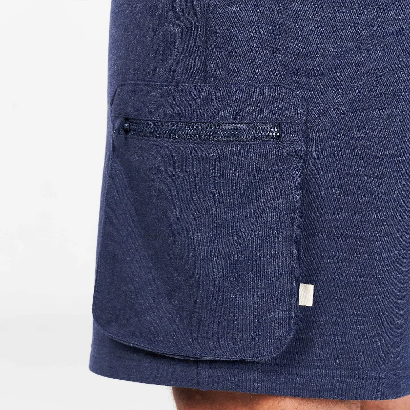 Golden Era New Gen Jogger Shorts - Navy Marl