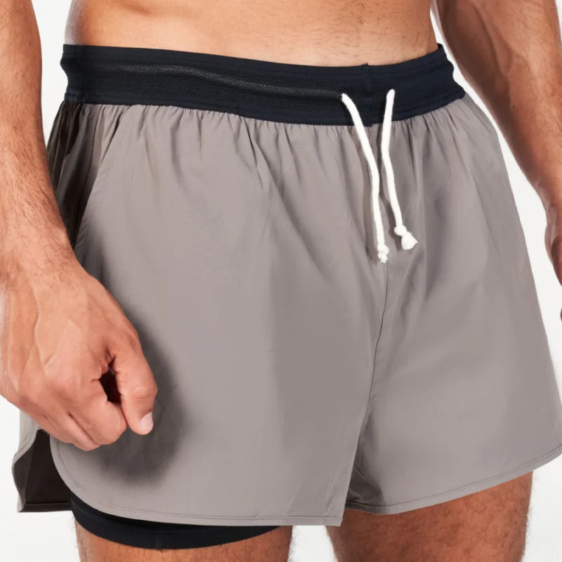 Golden Era Young Retro 2-in-1 Shorts - Dark Gull Grey