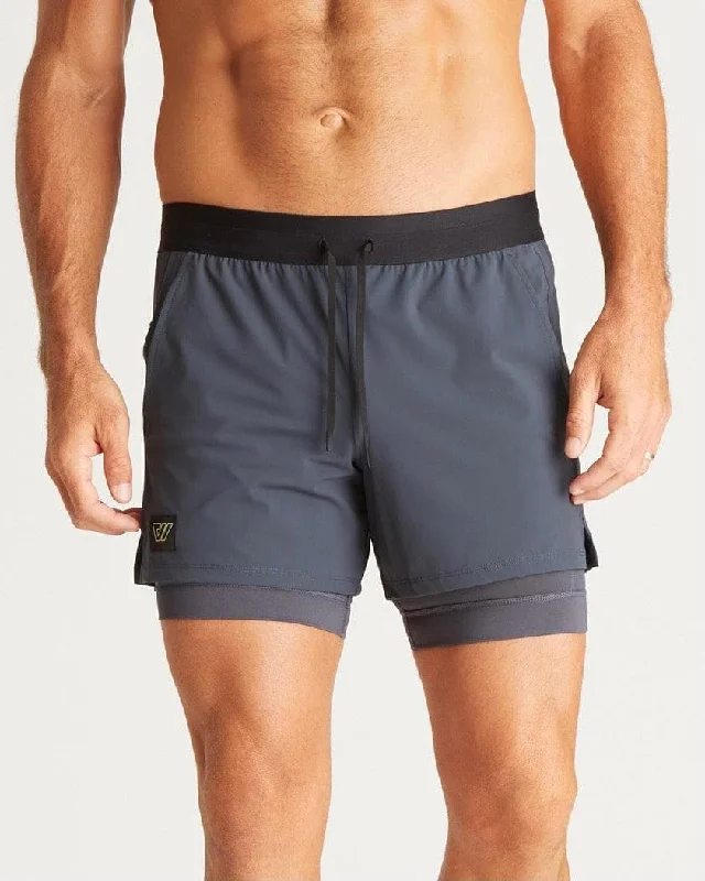 Grand 2-in-1 Short in Hudson Grey