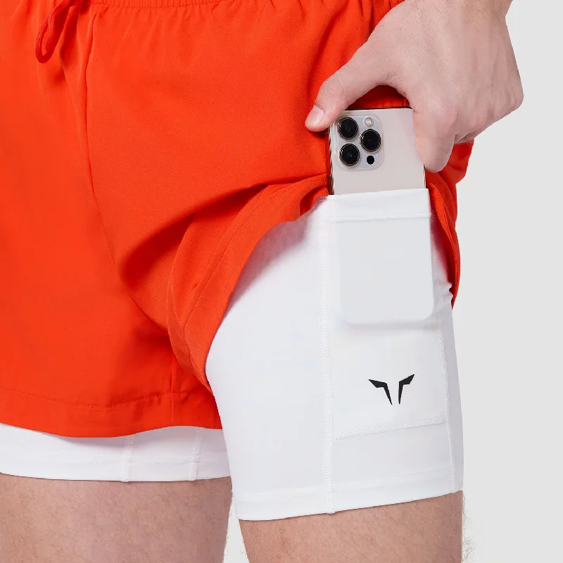 Limitless 2-In-1 5"" Shorts - Orange.Com