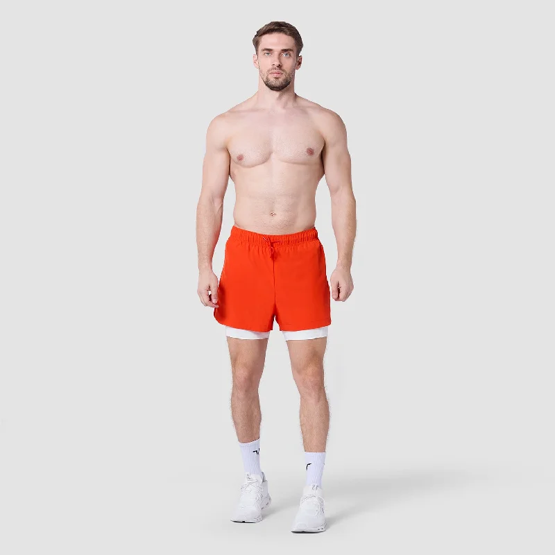 Limitless 2-In-1 5"" Shorts - Orange.Com