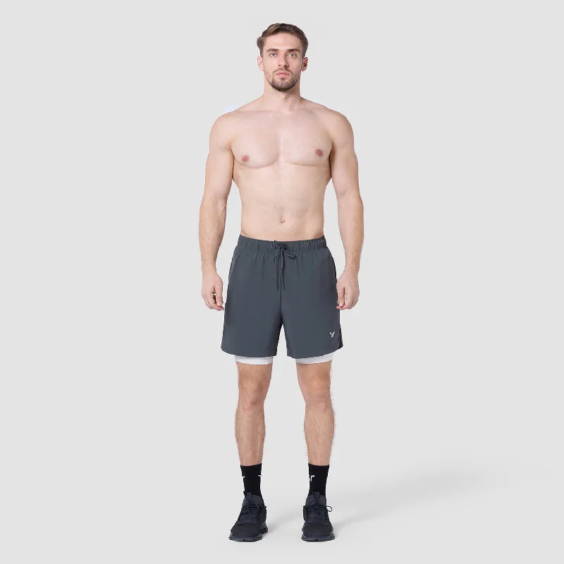 Limitless 2-In-1 7"" Shorts - Asphalt