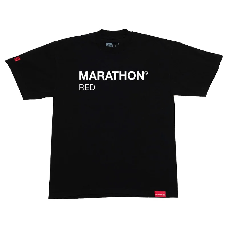 Marathon Red Pantone T-shirt - Black