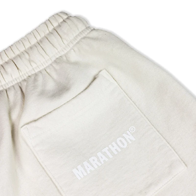 Marathon Trademark Sweat Shorts - Bone