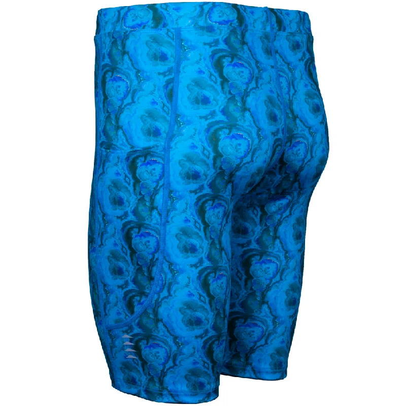 Men's Boa Constrictor Plus Half Tight- Blue Fractal