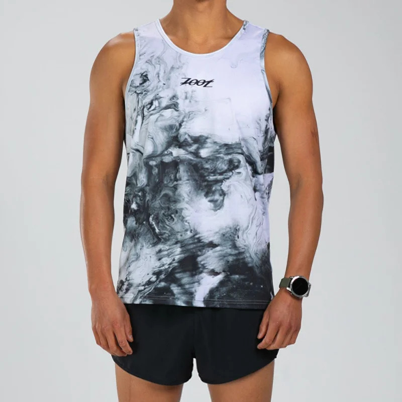 Men's Elite Run Singlet - White Hot