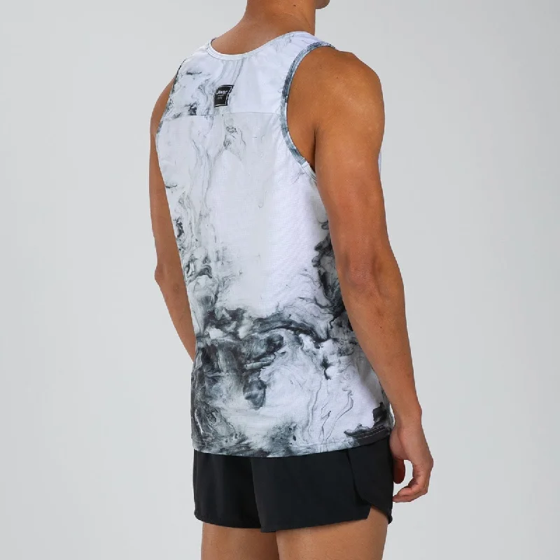 Men's Elite Run Singlet - White Hot