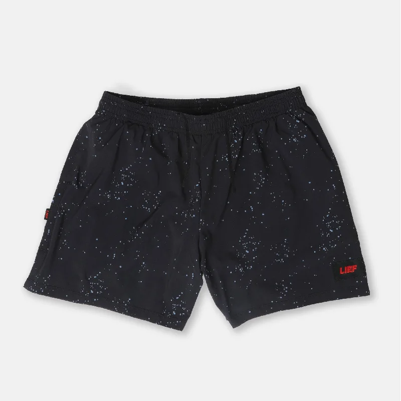 R5P - Men's 5"" Running Short with Side Pockets - Splatter House - Black