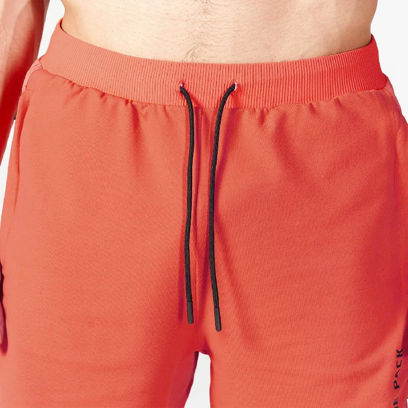 Statement Ribbed Flex Shorts - Paprika