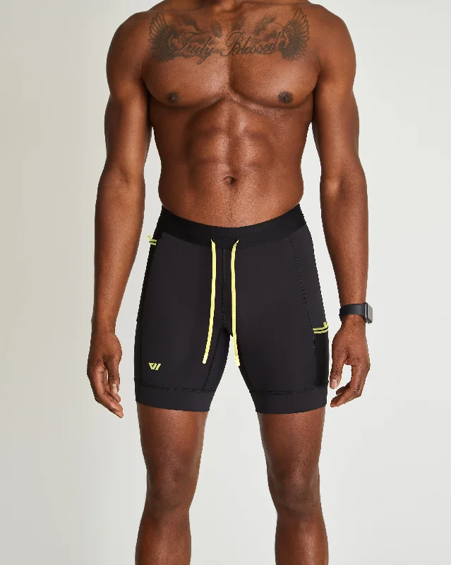 Sprint Half Tight in Black w/ Lightning Bolt