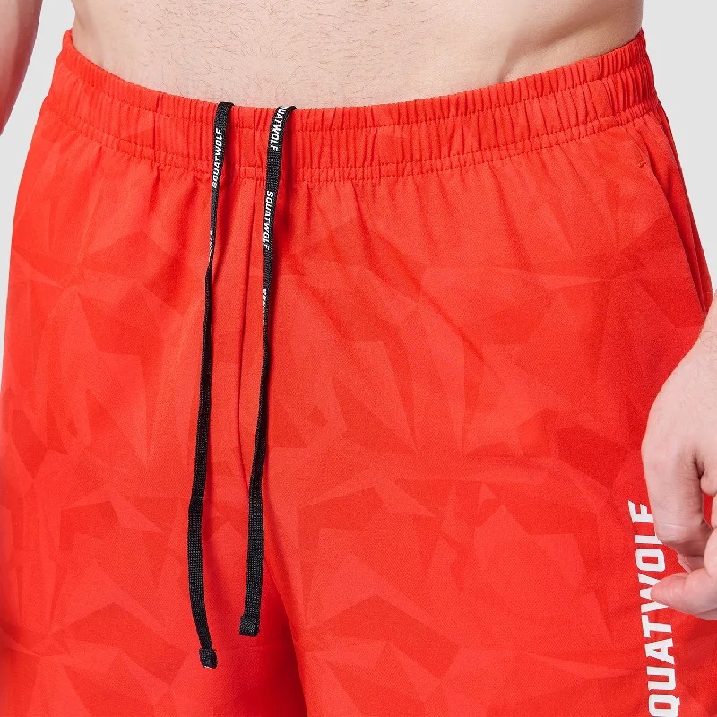 Warrior 5"" Shorts 2.0 - Orange.Com Dot Camo