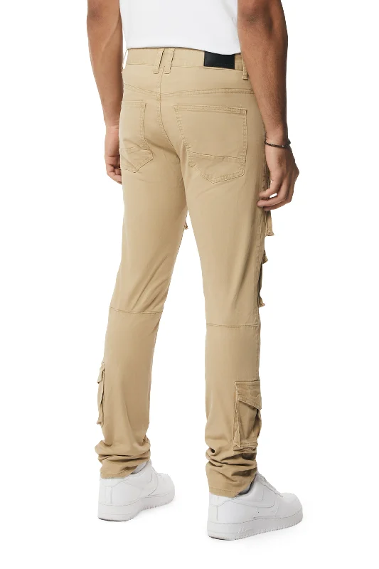 10 Pocket Slim Twill Pants - Khaki