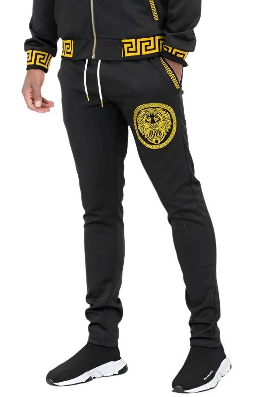 Black And Gold Detail Track Pants