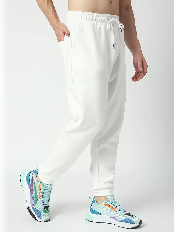 White Regular Fit Joggers