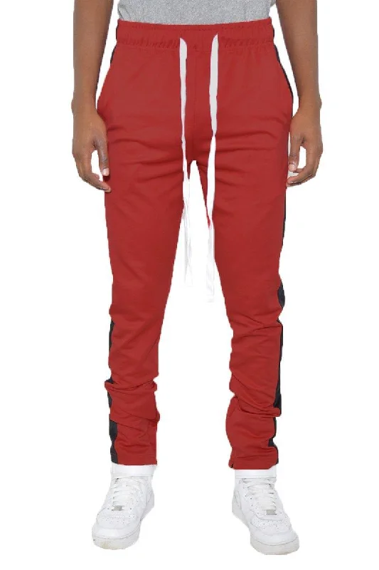 Classic Slim Fit Track Pants Mens - Red