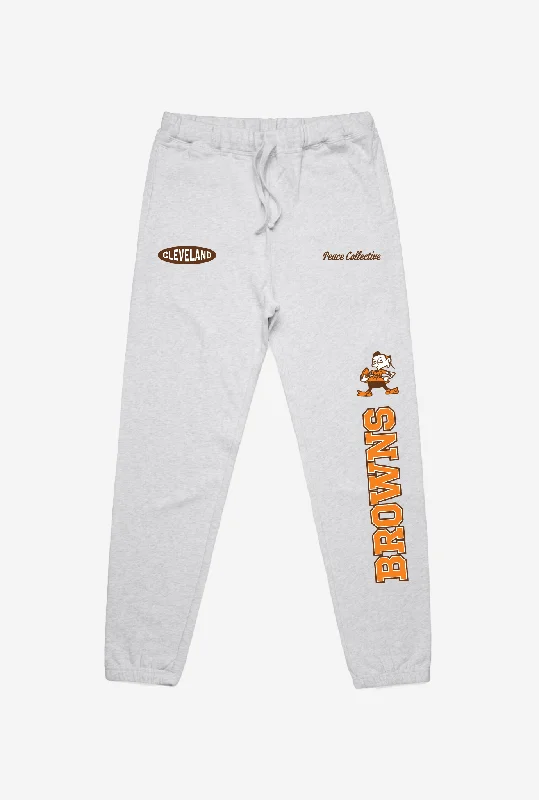 Cleveland Browns Washed Graphic Joggers - Ash