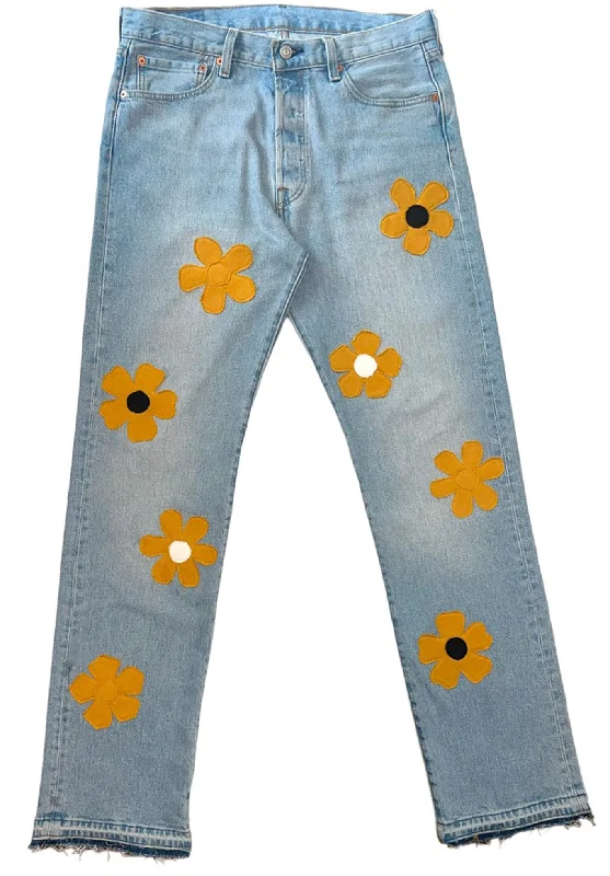 Wheat Floral Lyfestyle Jeans