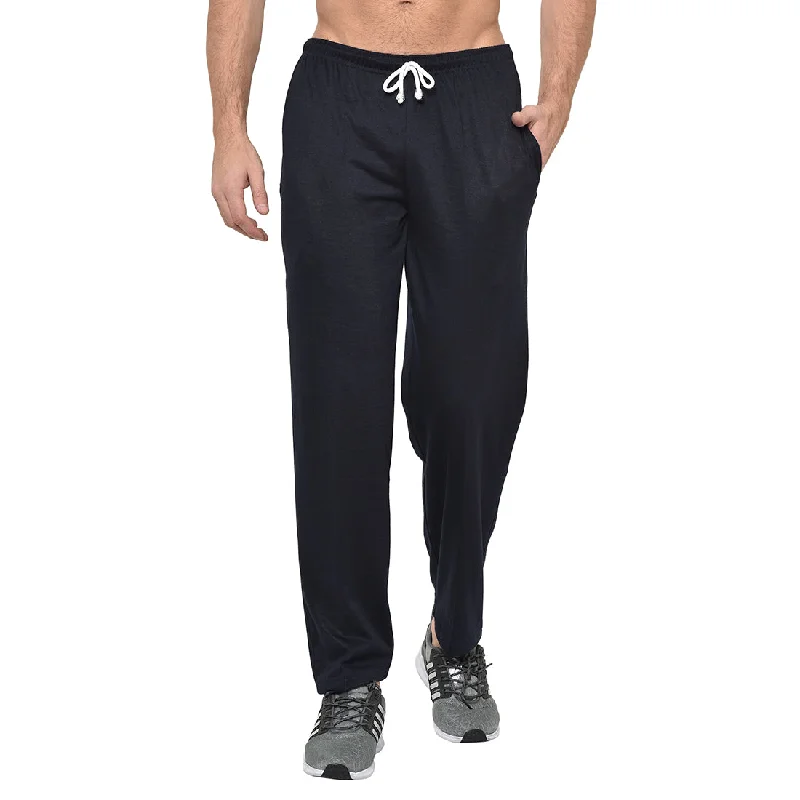 Vimal Jonney Dark Blue Cotton Trackpant For Men's