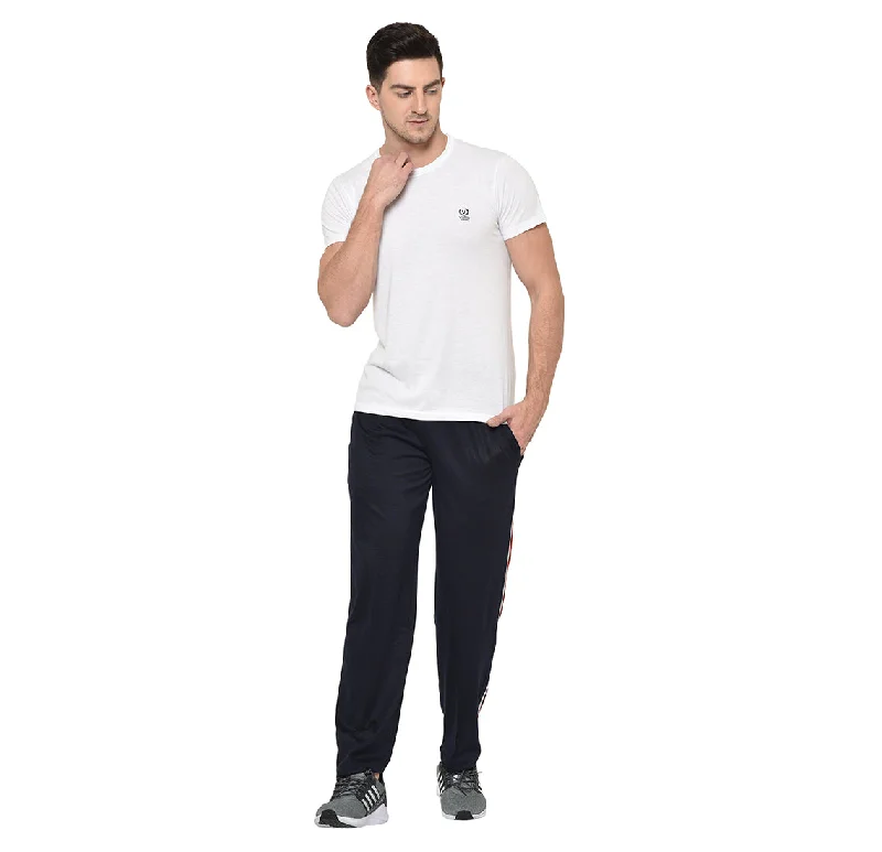 Vimal Jonney Dark Blue Cotton Trackpant For Men's