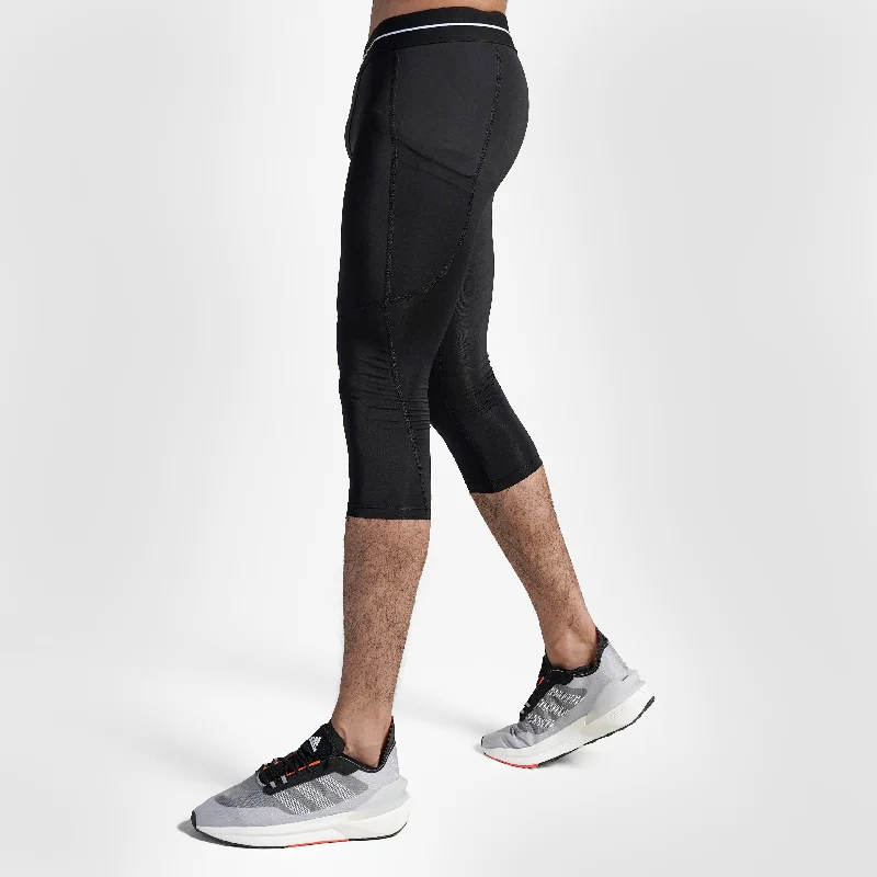 GA Compression 3/4 Pants (Black)