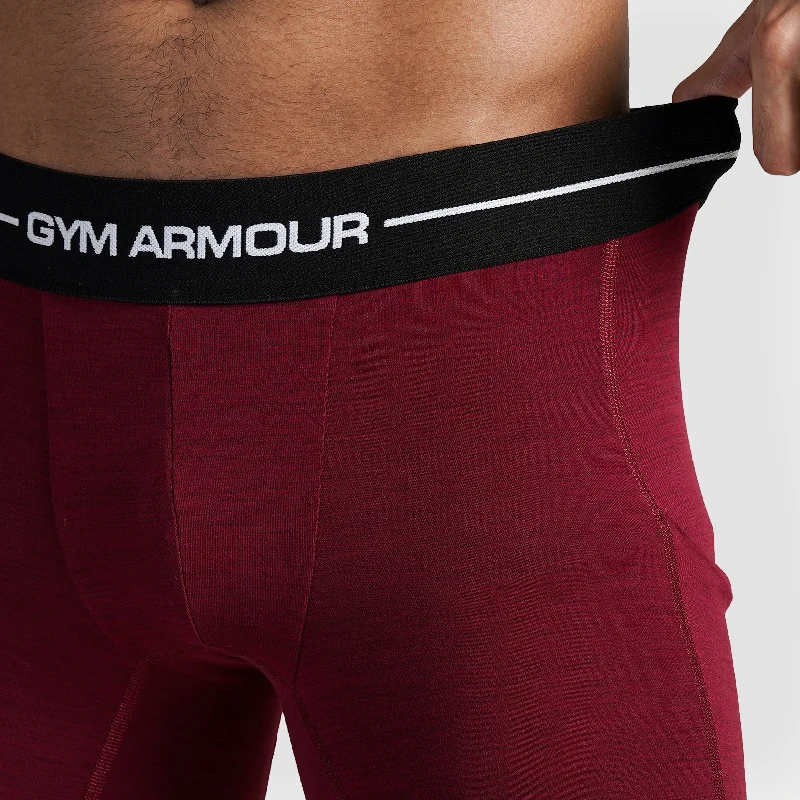 GA Compression 3/4 Pants (Maroon)