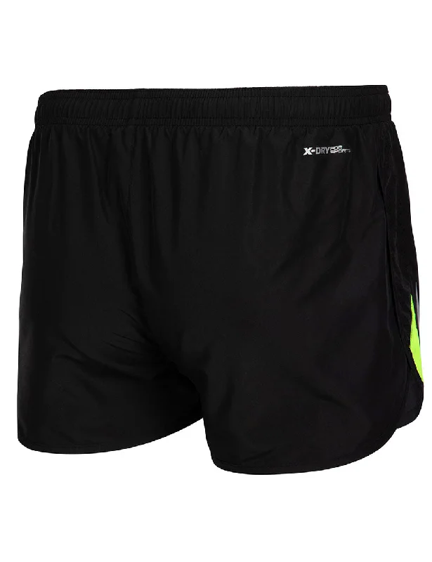 Herren Funktions Laufshorts Comfort Line Schwarz Neon