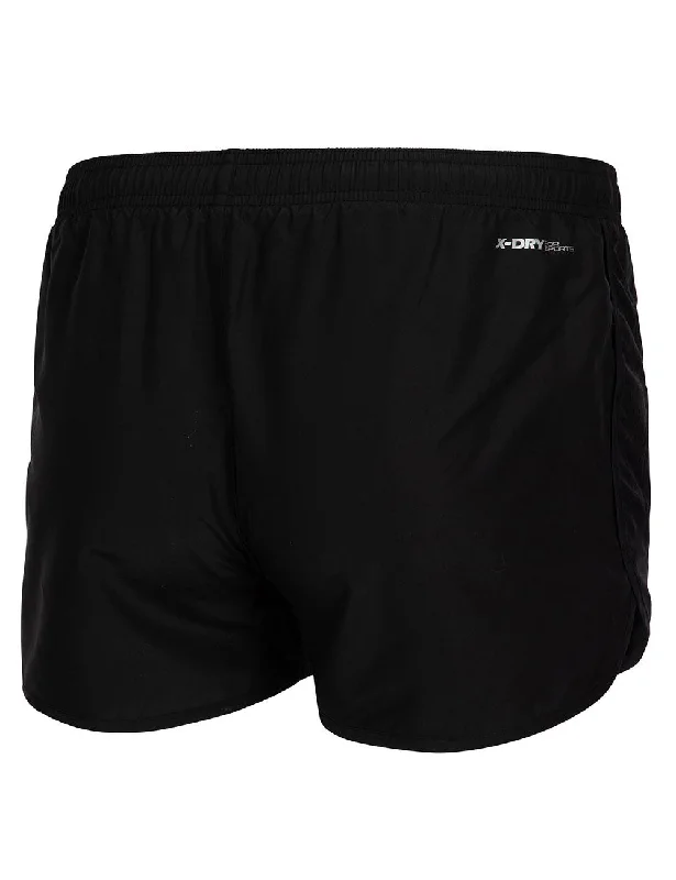 Herren Funktions Laufshorts Comfort Line Schwarz