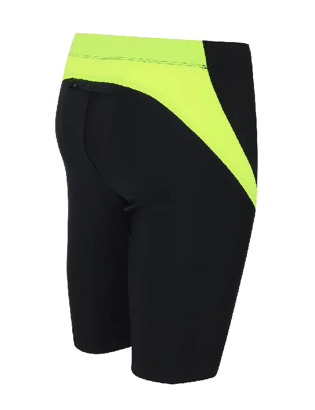 Herren Laufhose Kurz Pro Schwarz Neon