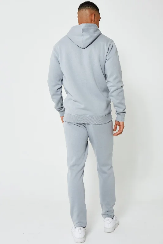 Holloway Road Fleece Open Joggers - Alloy Grey