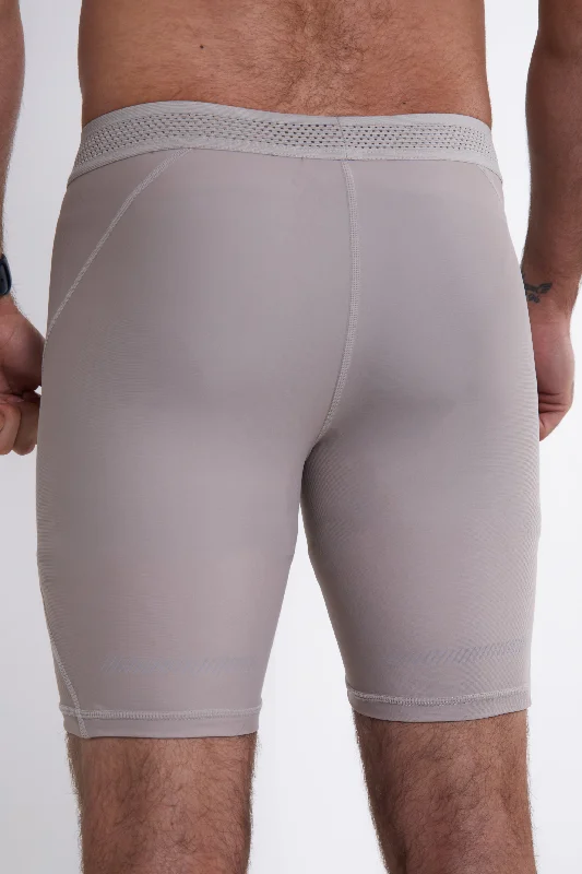 Hybrid Performance Compression Shorts - Taupe