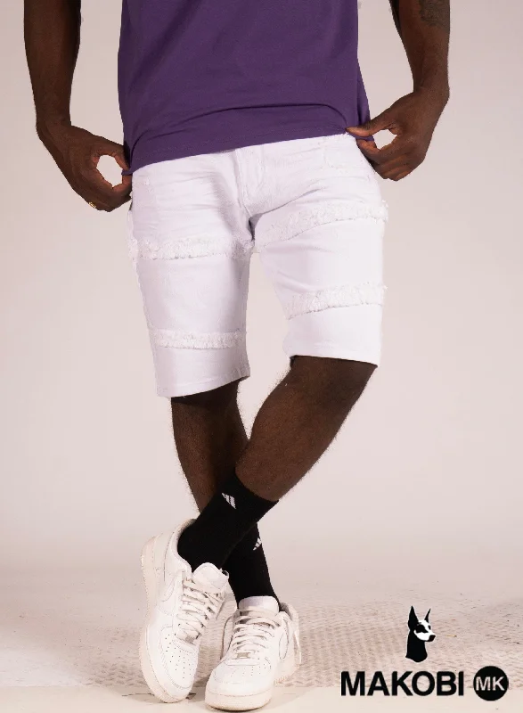 M967 Noah Denim Shorts - White