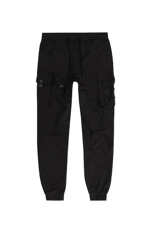 Mixed Media Utility Pant - Black