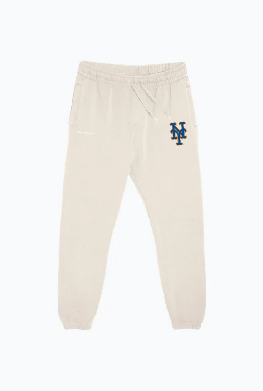 New York Mets Heavyweight Jogger - Ivory