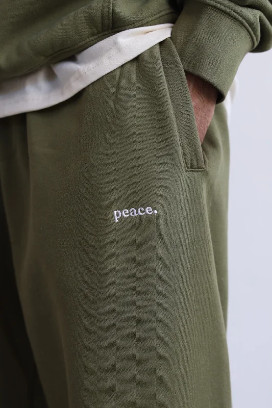 Peace Basics Joggers - Olive