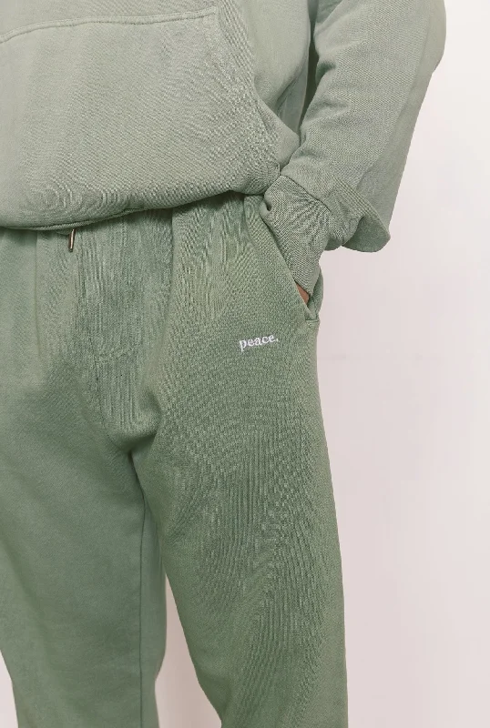 Peace Heavyweight Jogger - Oil Green