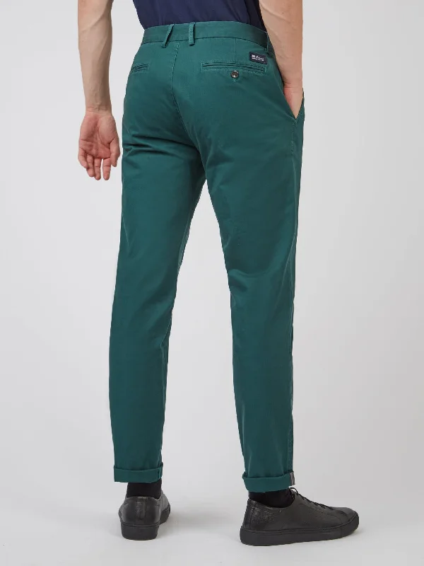 Signature Slim Stretch Chino Pant - Ocean Green