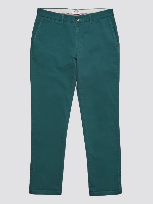 Signature Slim Stretch Chino Pant - Ocean Green