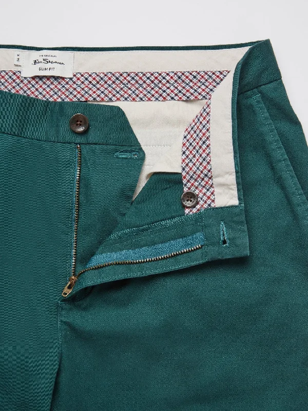 Signature Slim Stretch Chino Pant - Ocean Green