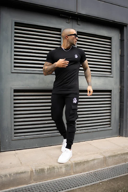 Tech Cargo Joggers - Black