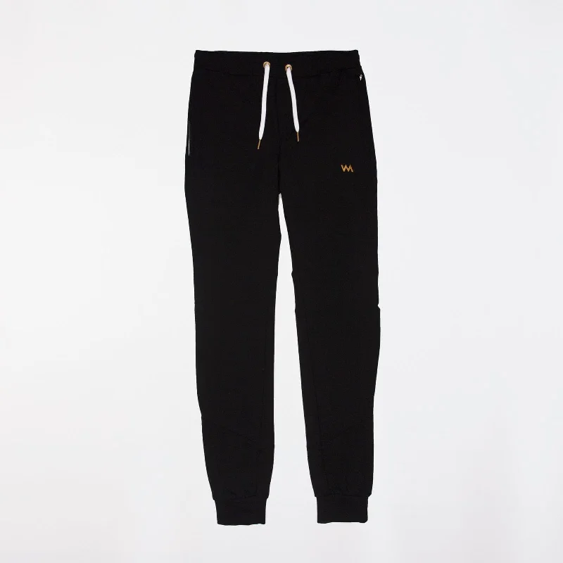 SIGNATURE ZIPPERED POCKET JOGGER MEN -  BLACK