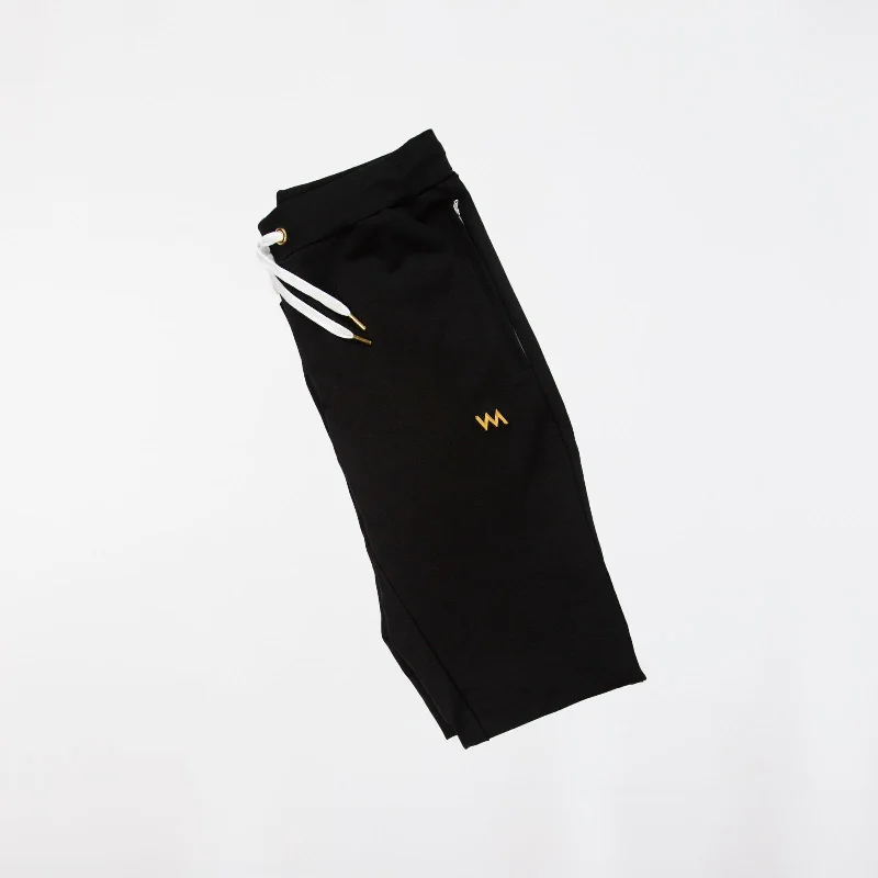 SIGNATURE ZIPPERED POCKET JOGGER MEN -  BLACK