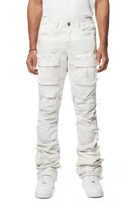 Utility Bungee Twill Pants - White Camo