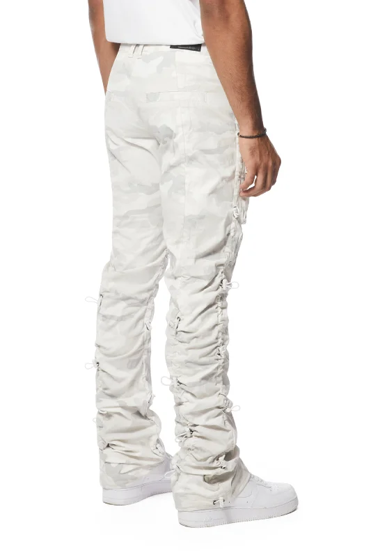 Utility Bungee Twill Pants - White Camo