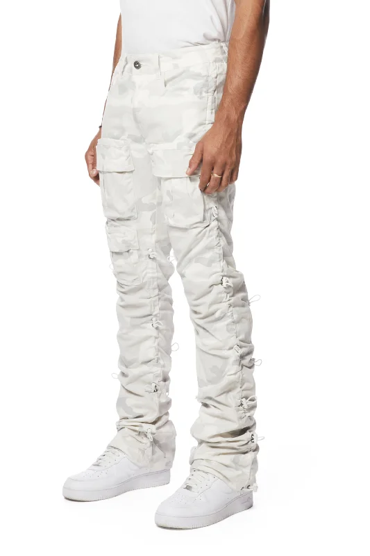 Utility Bungee Twill Pants - White Camo