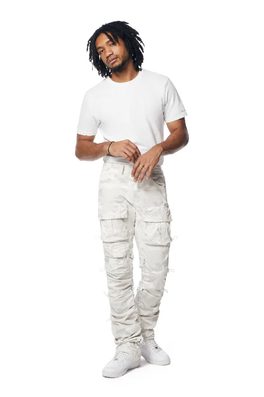 Utility Bungee Twill Pants - White Camo