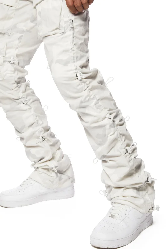 Utility Bungee Twill Pants - White Camo